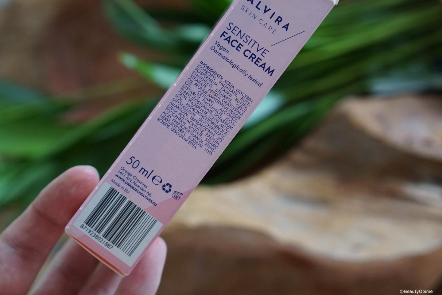 ingredienten Alvira gezichtscrème Sensitive action