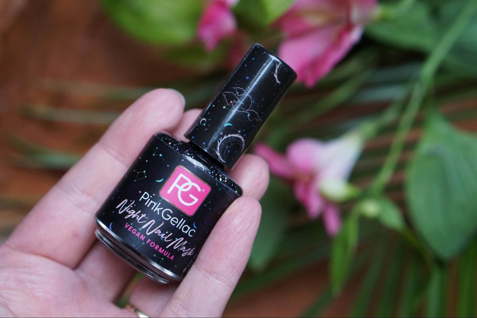 pink gellac night nail mask review