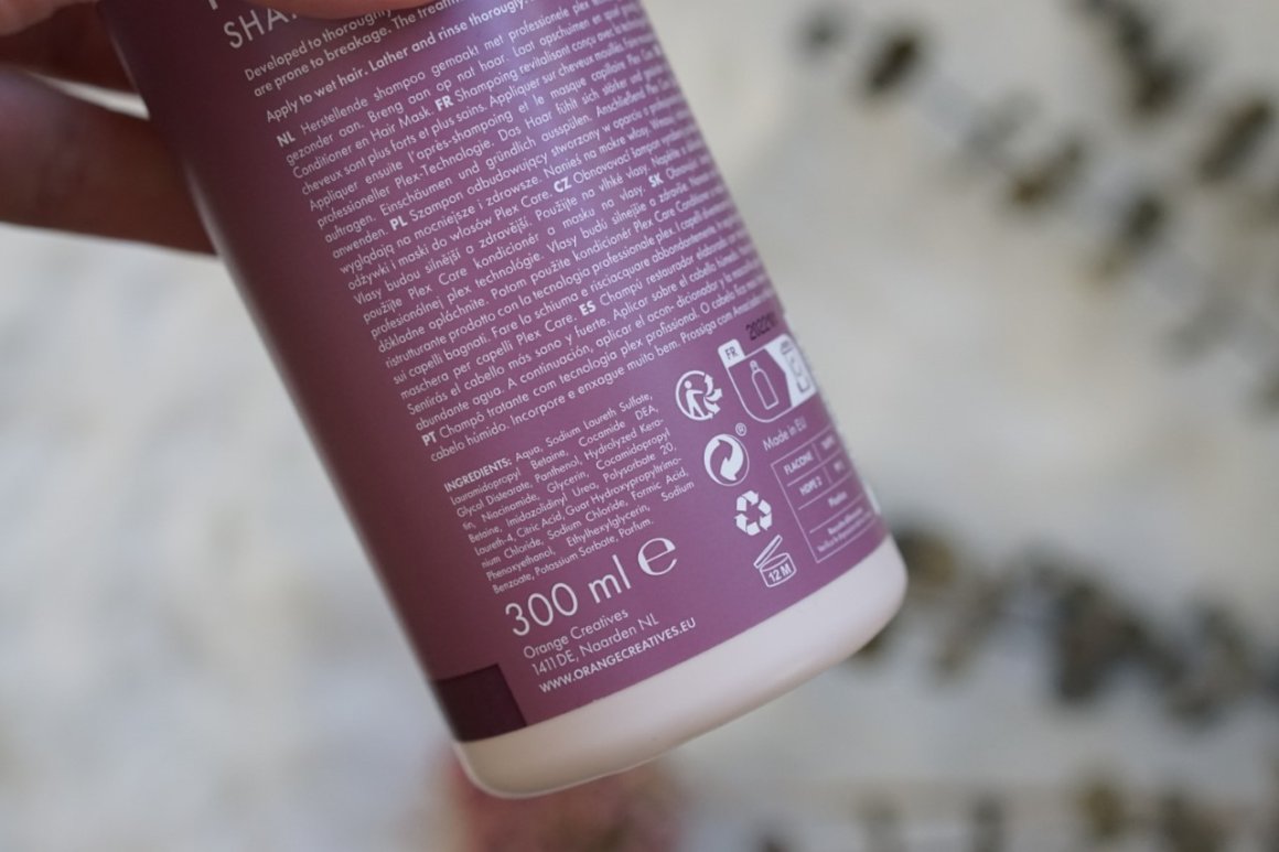 Plex Care shampoo action ingredienten