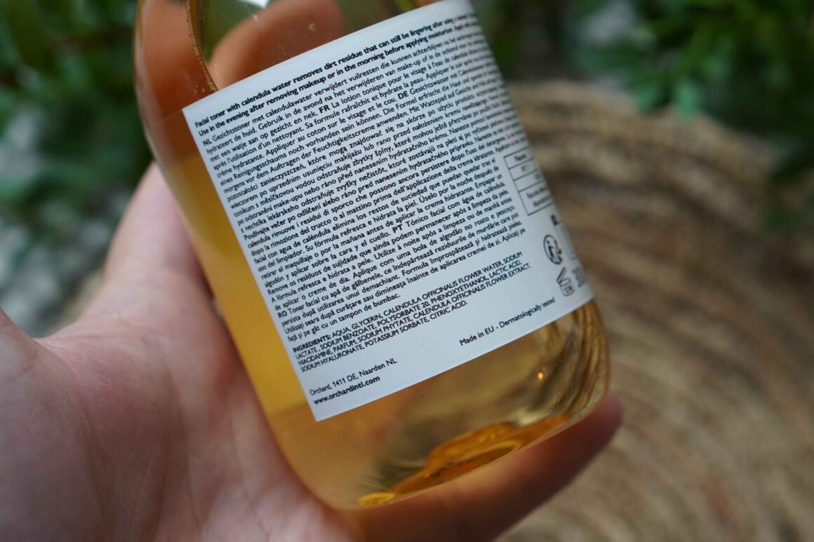 ingredientenlijst van cosmetica