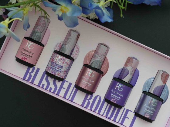 Pink Gellac Blissful Bouquet swatches