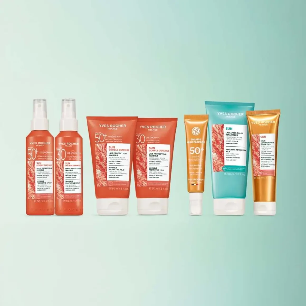 zonbescherming met rode algen compleet assortiment van yves rocher